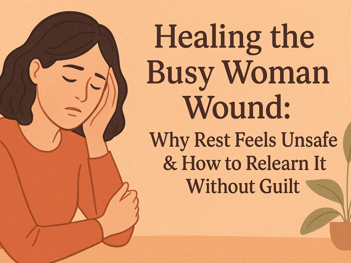 Healing the Busy Woman Wound: Why Rest Feels Unsafe & How to Relearn It Without&nbsp;Guilt